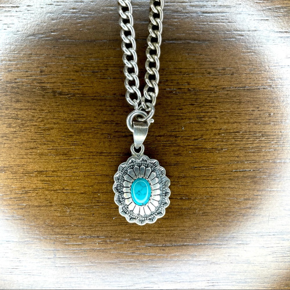 Vintage/Antique Hallmarked Silver Chain & Pendant